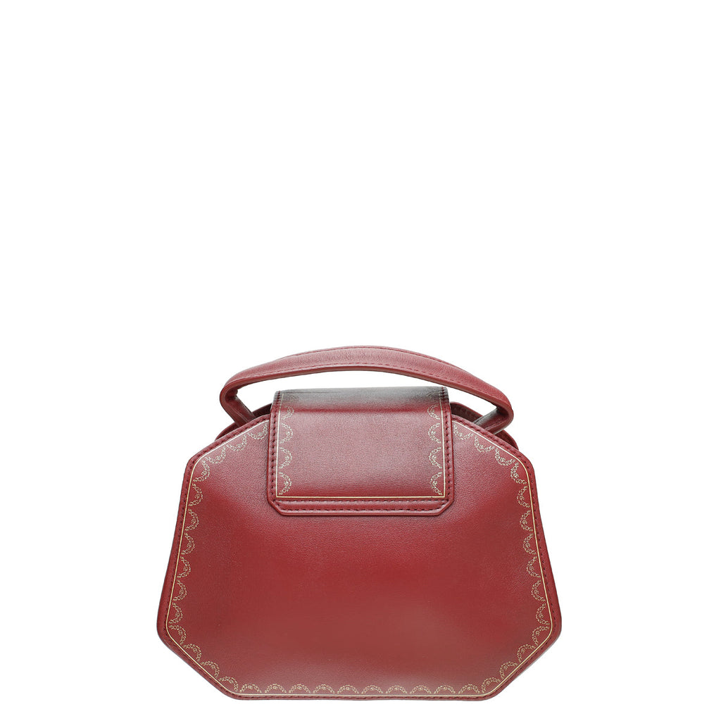 Cartier Red Guirlande De Cartier Top Handle Mini Bag