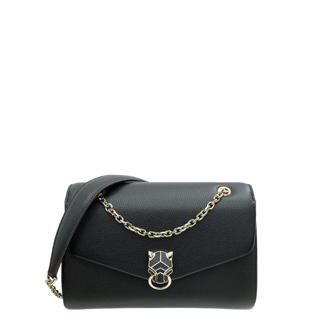 Cartier Black Panthère Graphique De Cartier Small Chain Bag