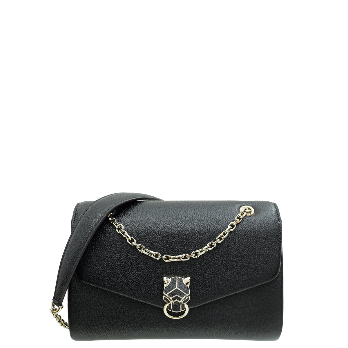 Cartier Black Panthère Graphique De Cartier Small Chain Bag
