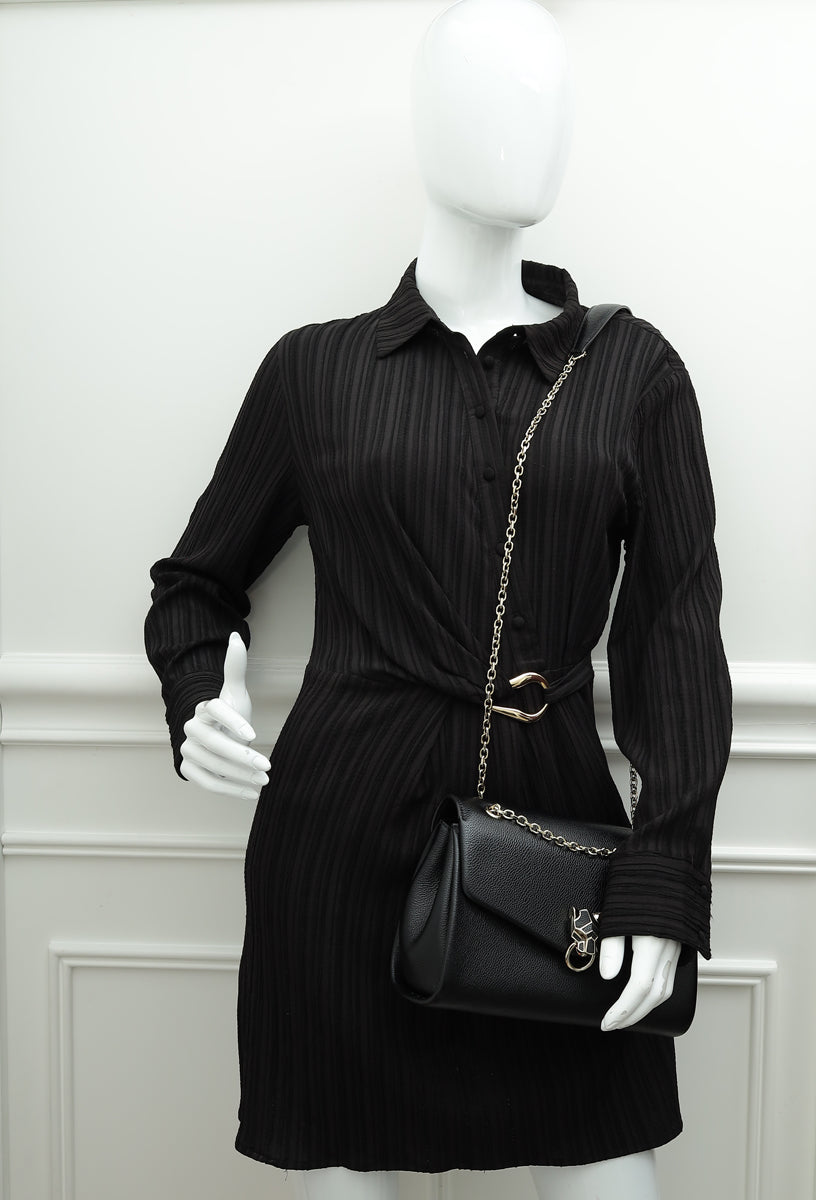 Cartier Black Panthère Graphique De Cartier Small Chain Bag