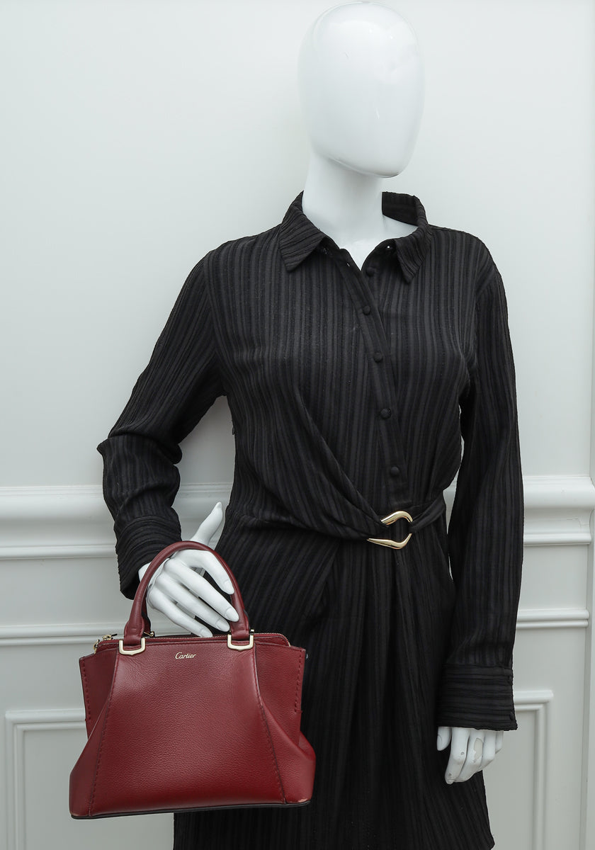 Cartier Burgundy C De Cartier Mini Bag