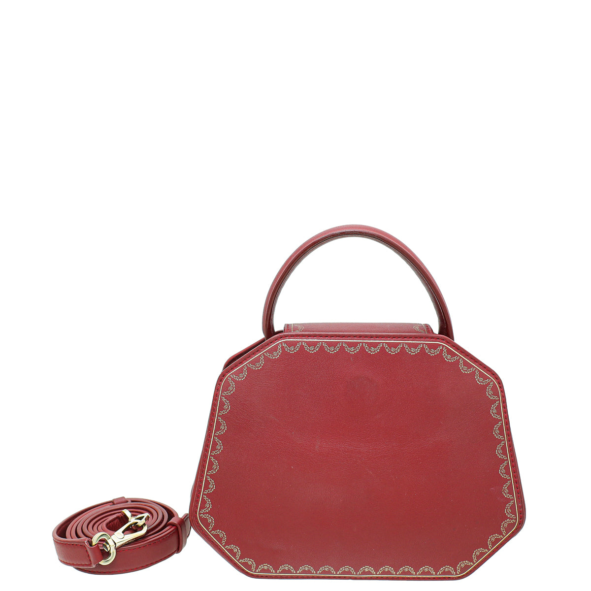 Cartier Red Guirlande De Cartier Top Handle Mini Bag