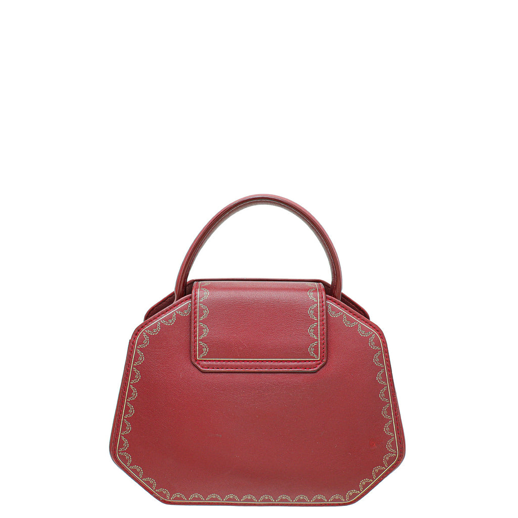 Cartier Red Guirlande De Cartier Top Handle Mini Bag