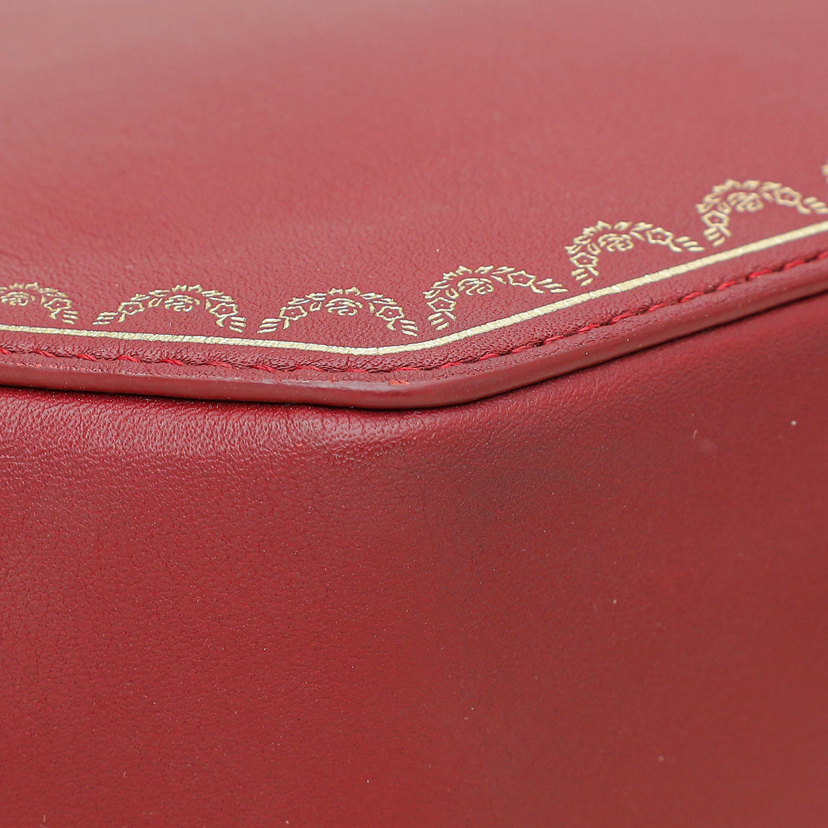 Cartier Red Guirlande De Cartier Top Handle Mini Bag