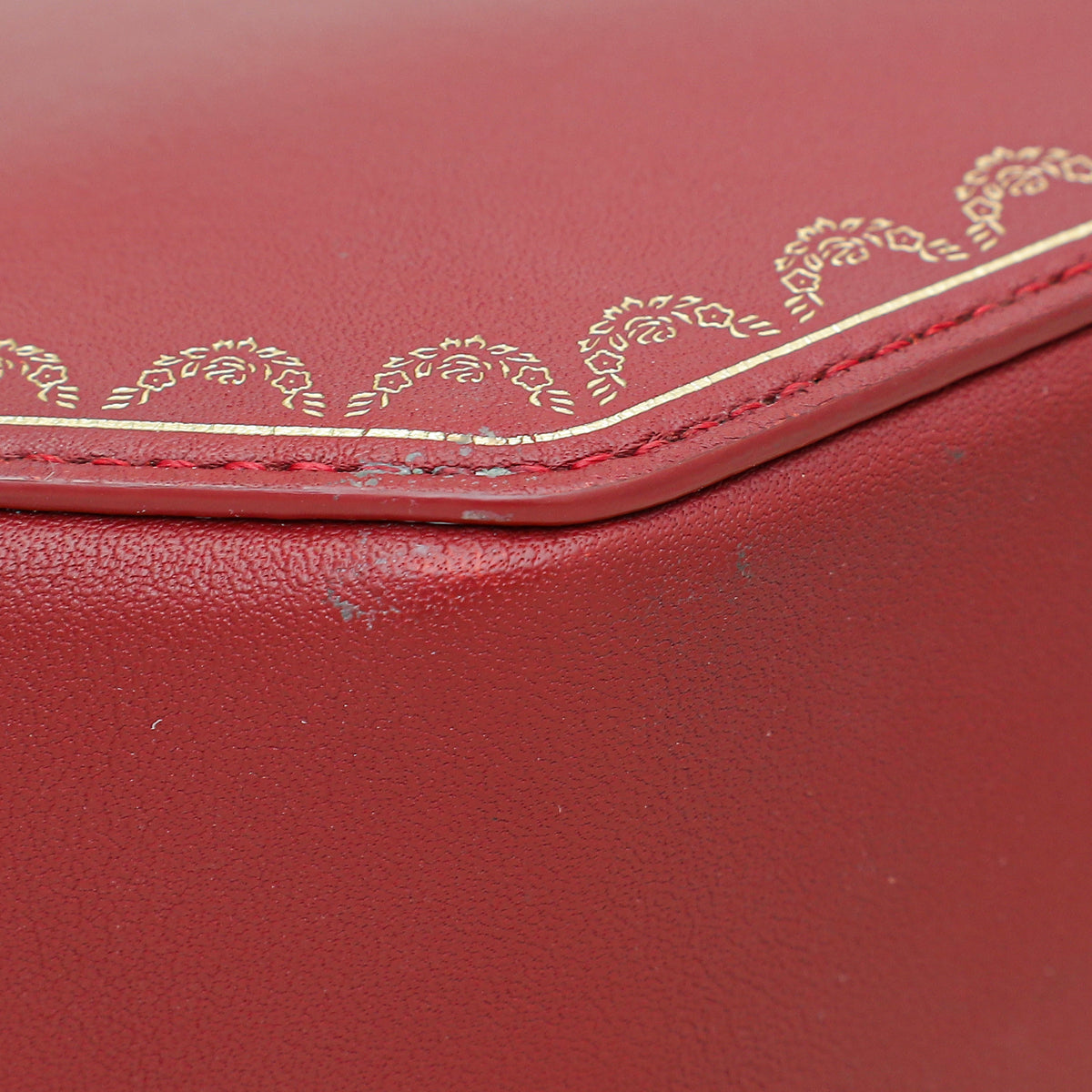 Cartier Red Guirlande De Cartier Top Handle Mini Bag