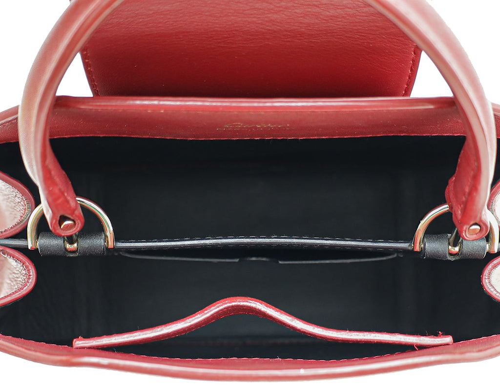 Cartier Red Guirlande De Cartier Top Handle Mini Bag