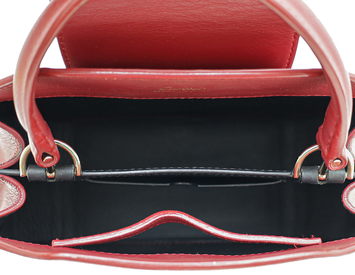 Cartier Red Guirlande De Cartier Top Handle Mini Bag