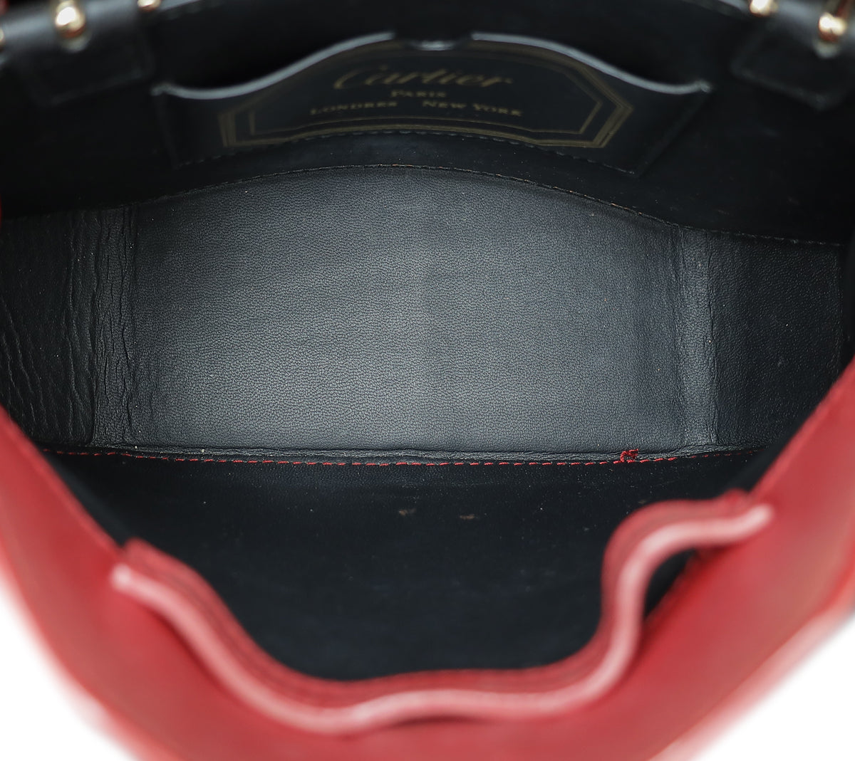 Cartier Red Guirlande De Cartier Top Handle Mini Bag