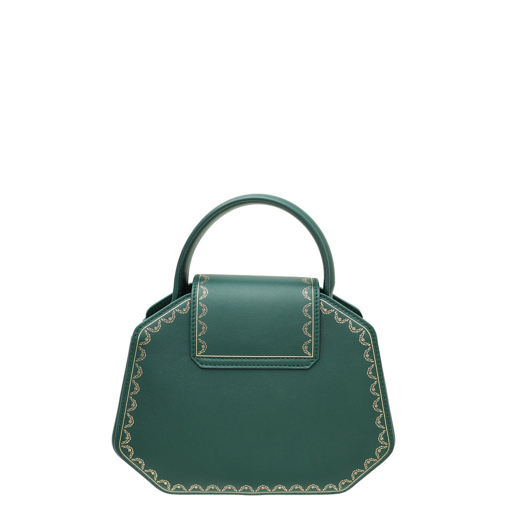 Cartier Emerald Green Guirlande De Cartier Top Handle Mini Bag