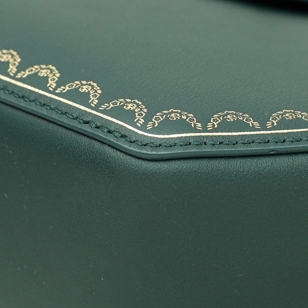 Cartier Emerald Green Guirlande De Cartier Top Handle Mini Bag
