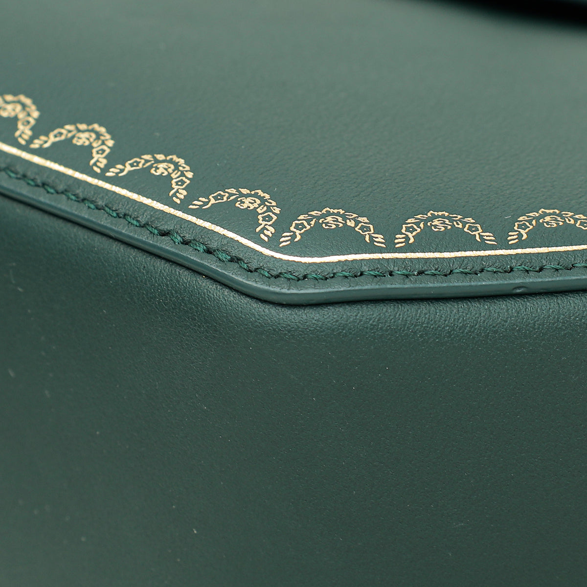 Cartier Emerald Green Guirlande De Cartier Top Handle Mini Bag