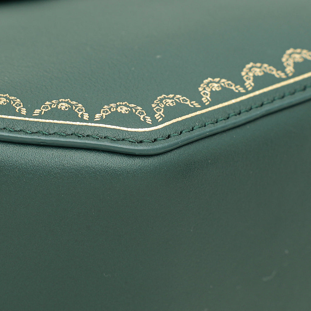 Cartier Emerald Green Guirlande De Cartier Top Handle Mini Bag
