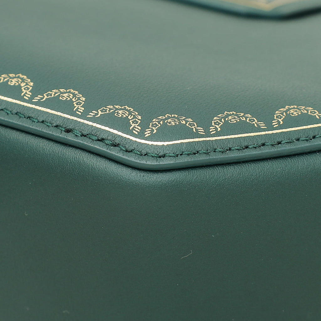 Cartier Emerald Green Guirlande De Cartier Top Handle Mini Bag