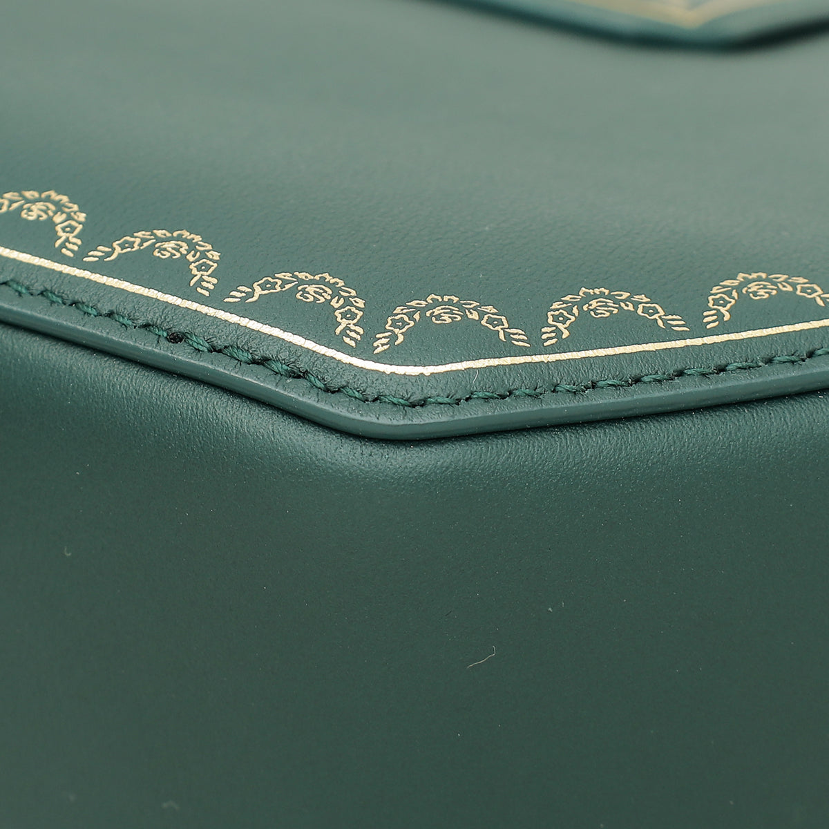 Cartier Emerald Green Guirlande De Cartier Top Handle Mini Bag