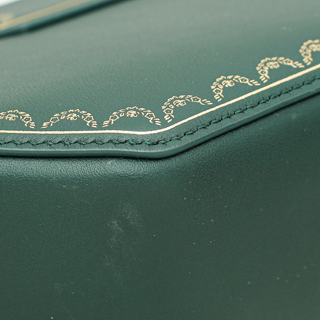 Cartier Emerald Green Guirlande De Cartier Top Handle Mini Bag