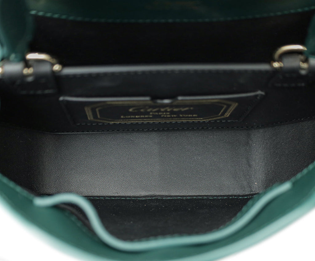 Cartier Emerald Green Guirlande De Cartier Top Handle Mini Bag