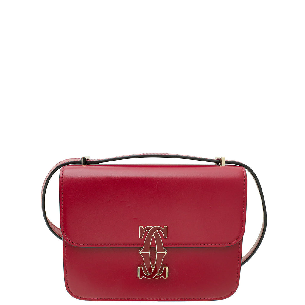 Cartier Cherry Red C De Cartier Mini Shoulder Bag