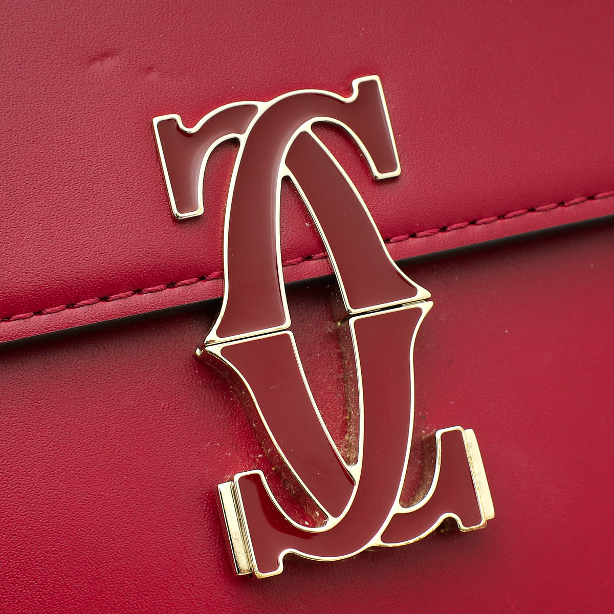 Cartier Cherry Red C De Cartier Mini Shoulder Bag