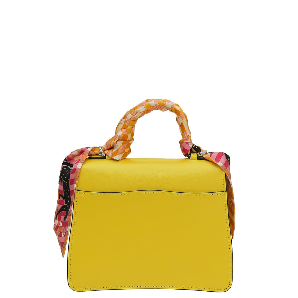 Cartier Yellow Panthere De Cartier Top Handle Mini Bag