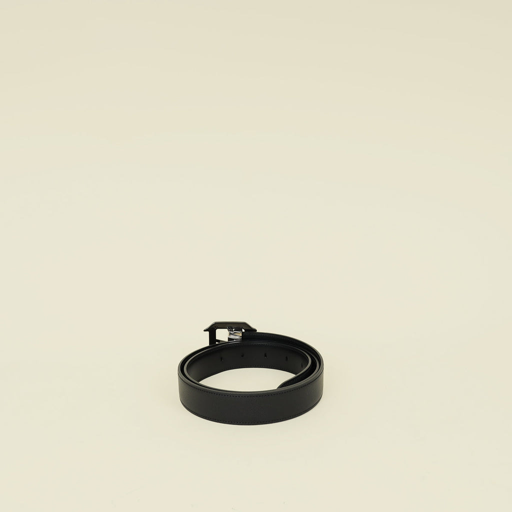 Cartier Black Reversible Santos De Cartier Belt