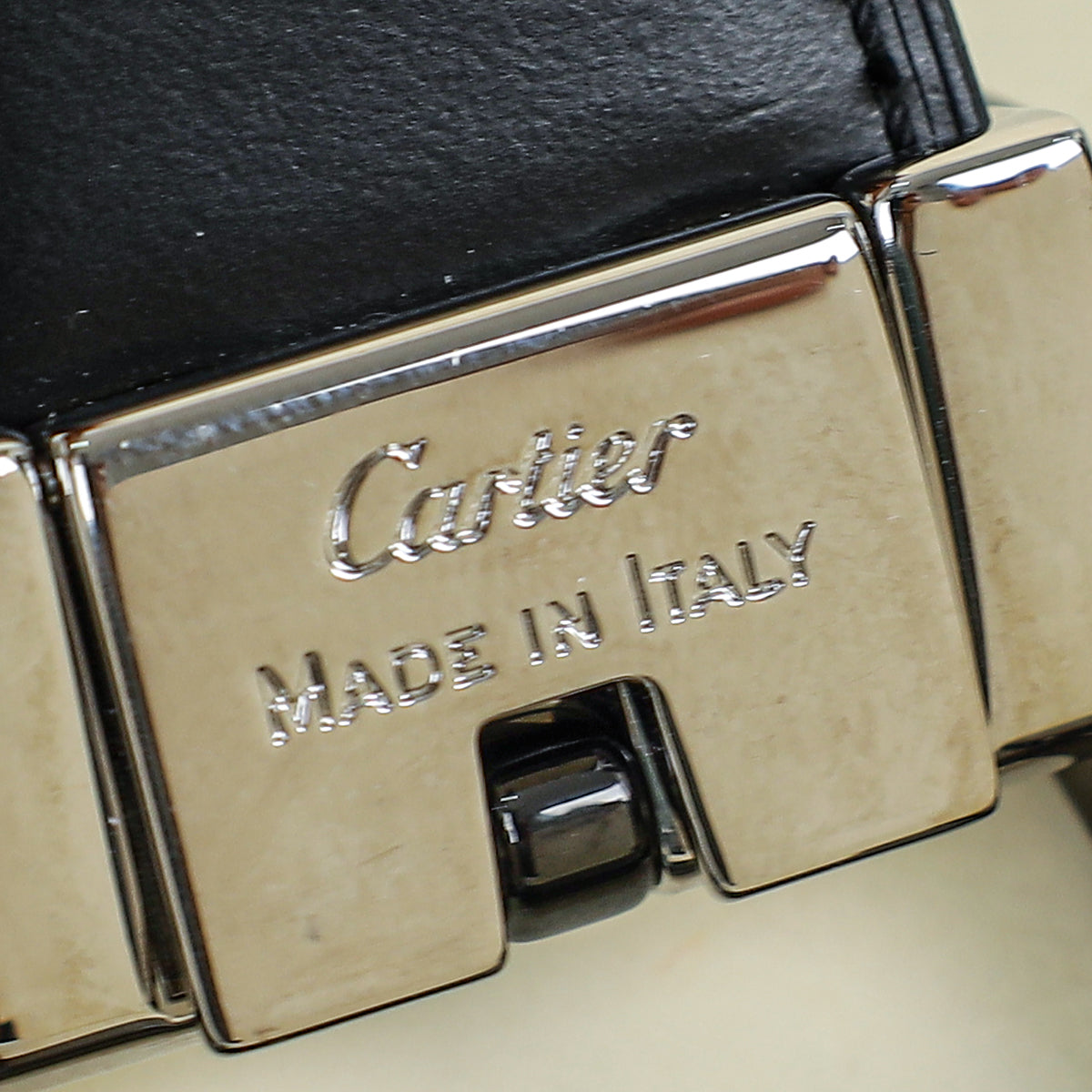 Cartier Black Reversible Santos De Cartier Belt