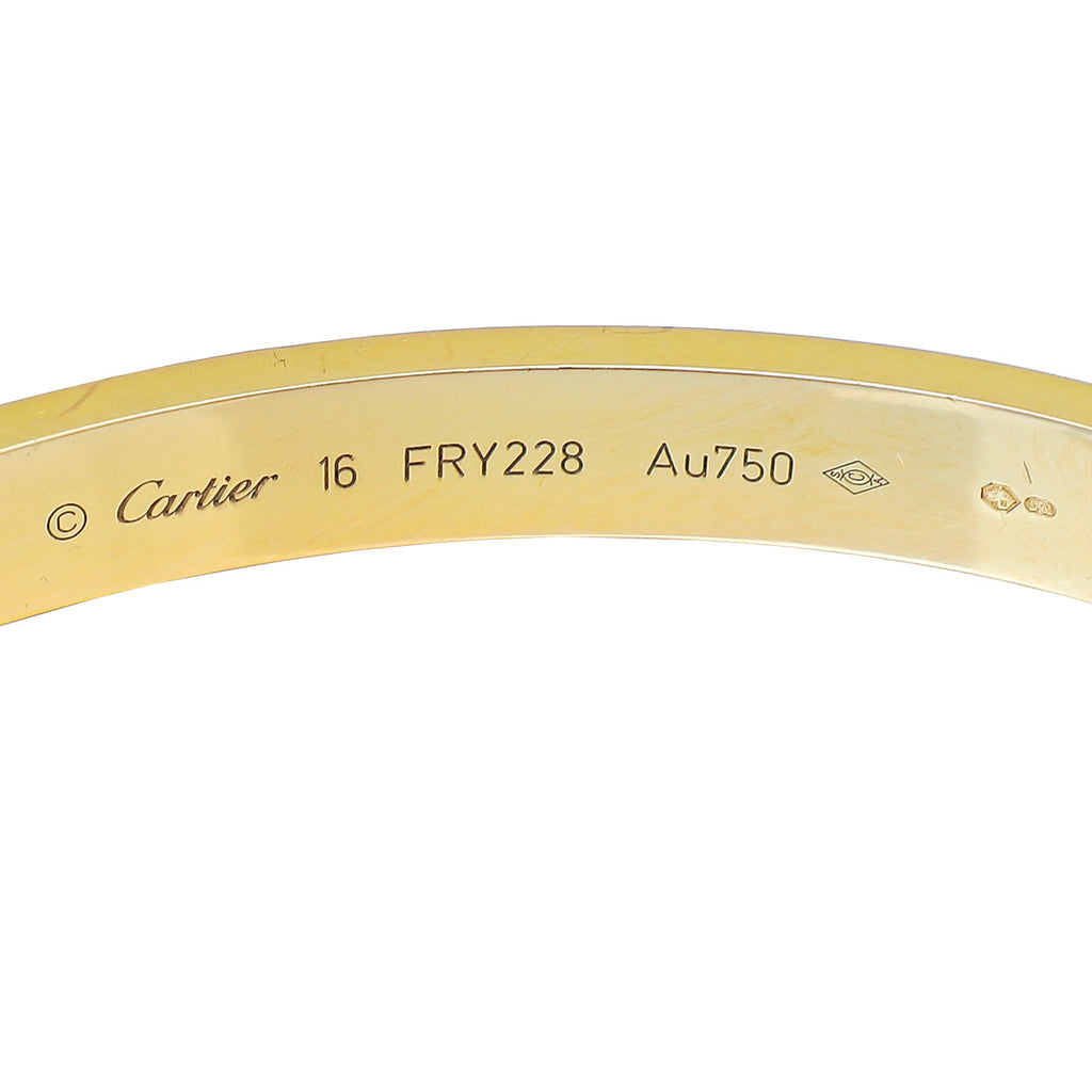 Cartier 18K Rose Gold Love Classic Bracelet 16