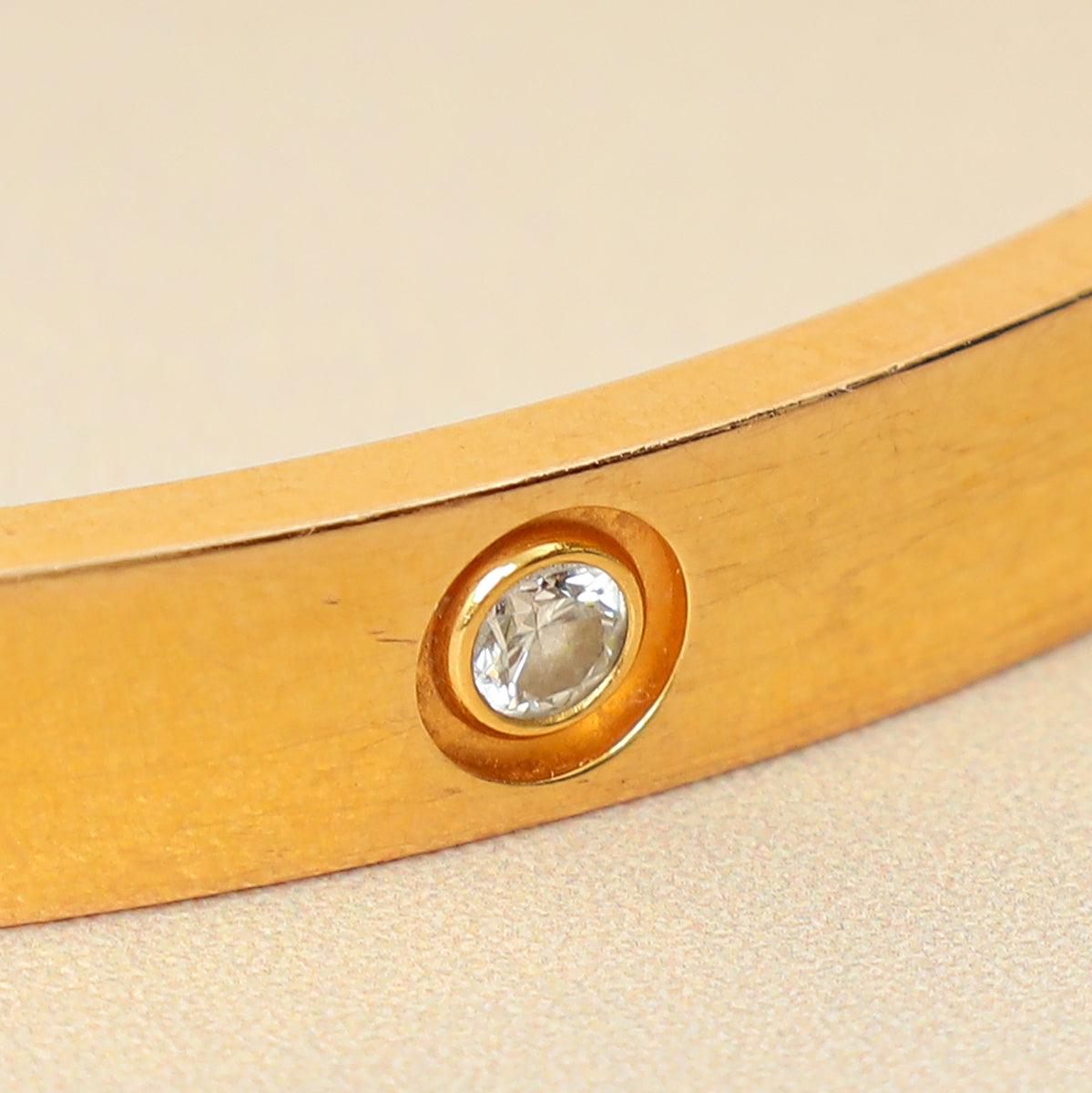 Cartier 18K Rose Gold Love 10 Diamonds Bracelet 16