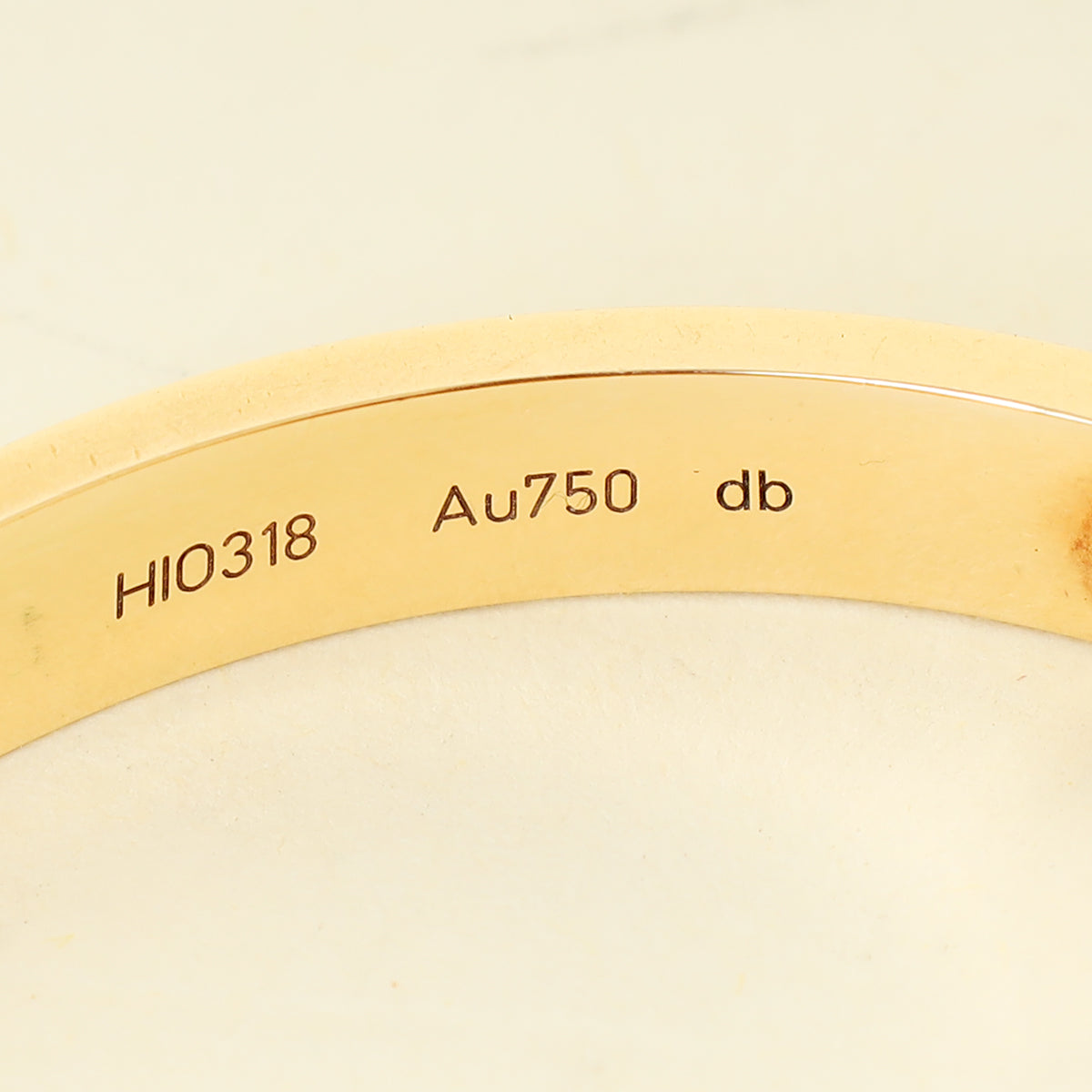 Cartier 18K Yellow Gold Love Classic Bracelet 17