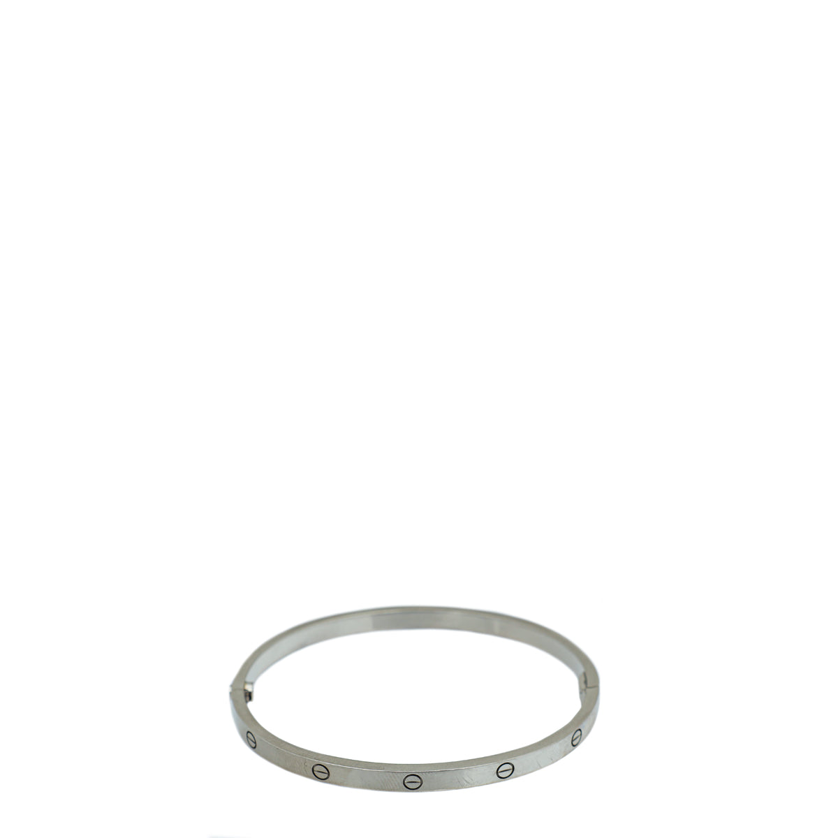 Cartier 18K White Gold Love Small Model Bracelet 16