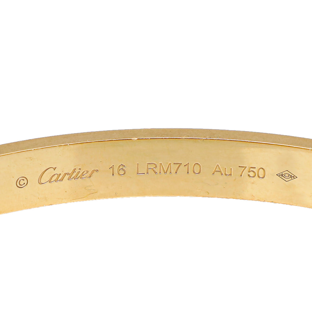 Cartier 18K Rose Gold Love Classic Bracelet 16