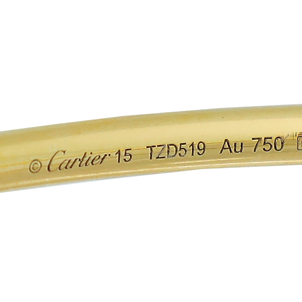 Cartier 18K Yellow Gold Juste Un Clou Small Model Bracelet 15