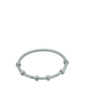 Cartier Rhodiumized White Gold Ecrou De Cartier Bracelet 16