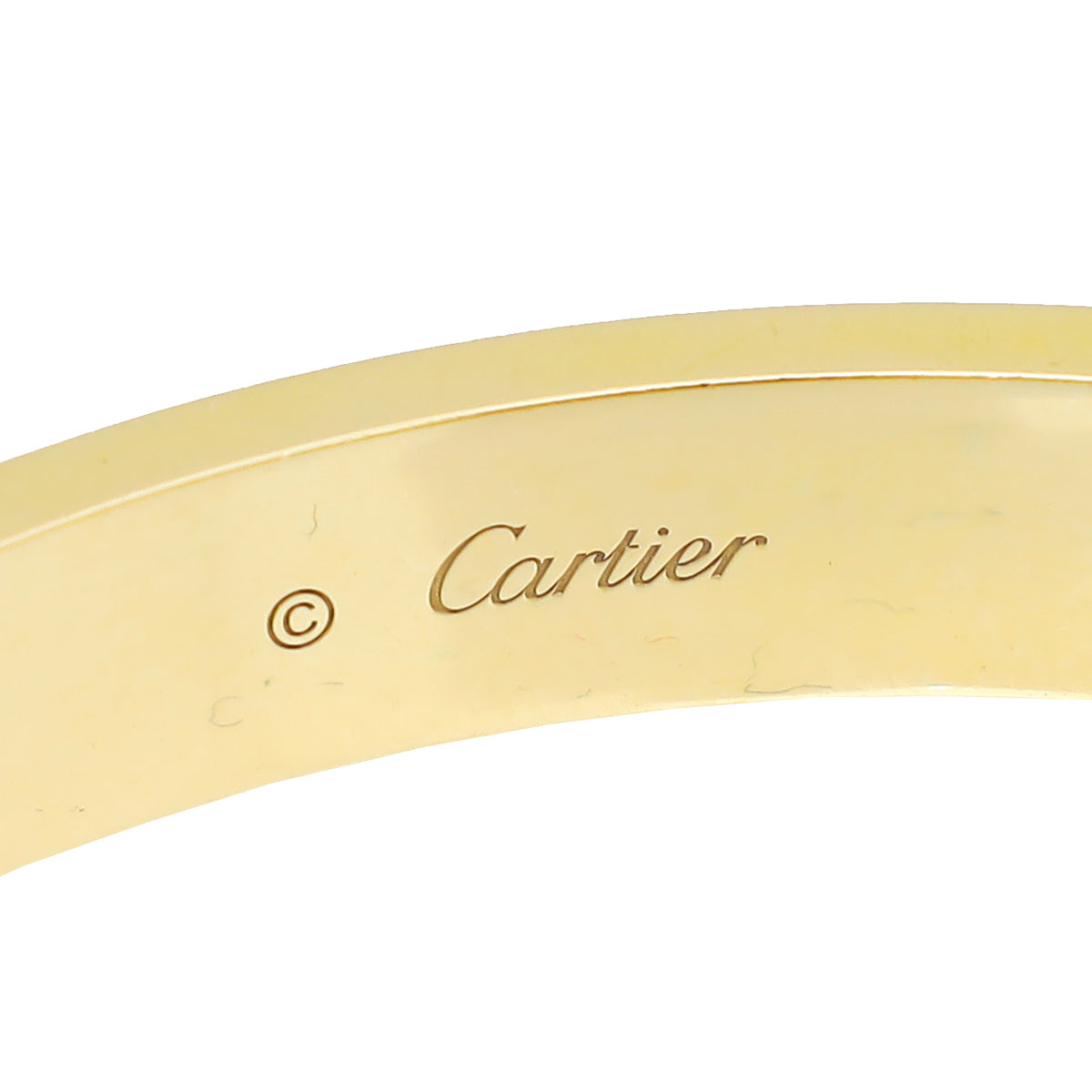 Cartier 18K Yellow Gold 4 Diamonds Love Bracelet 17