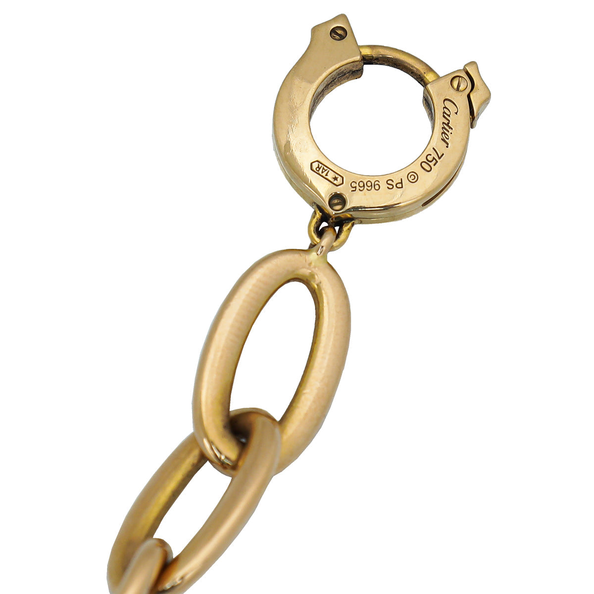 Cartier 18K Rose Gold Diamond C De Cartier Links Bracelet