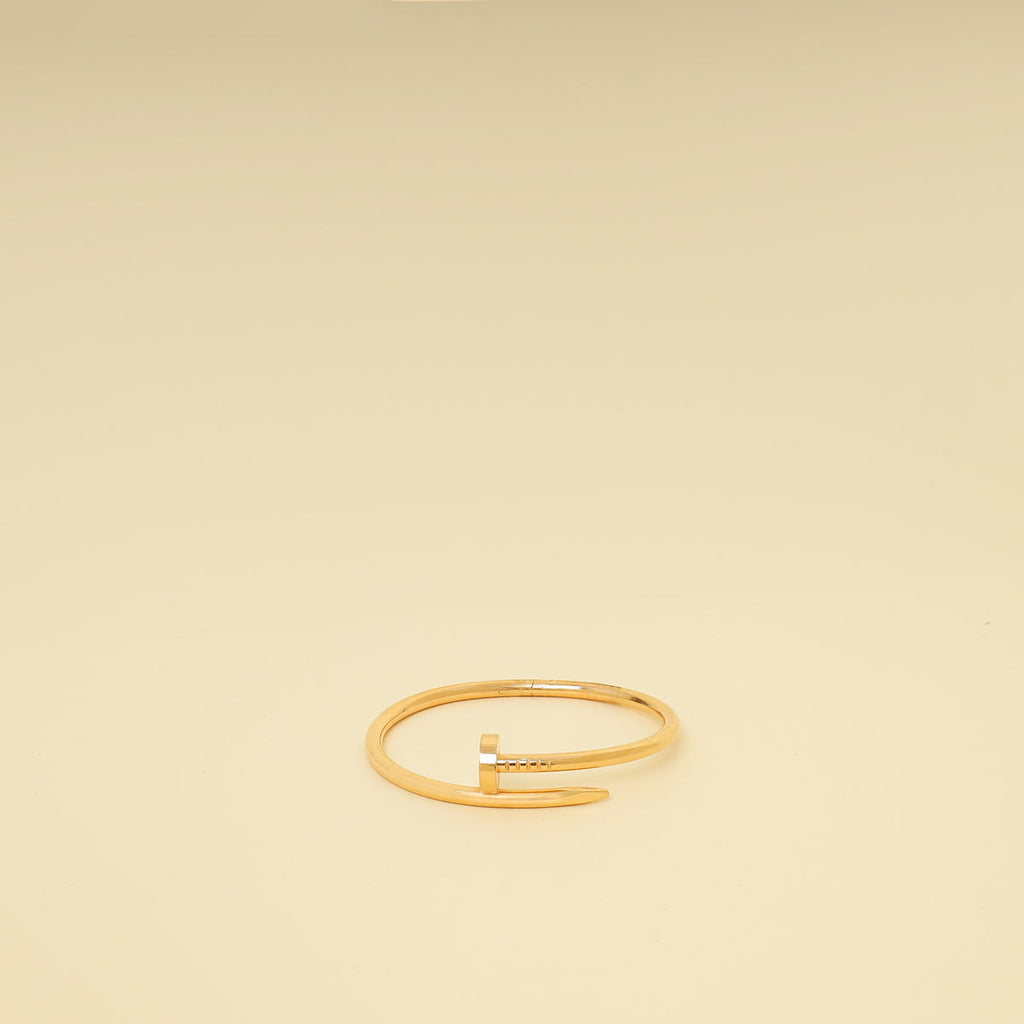 Cartier 18K Rose Gold Classic Model Juste Un Clou 3.5mm Bracelet 16