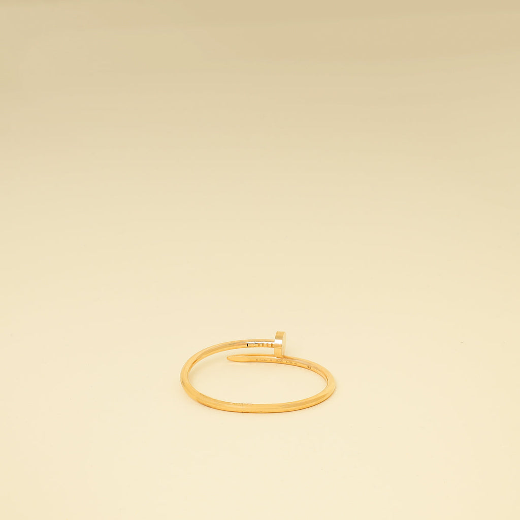 Cartier 18K Rose Gold Classic Model Juste Un Clou 3.5mm Bracelet 16