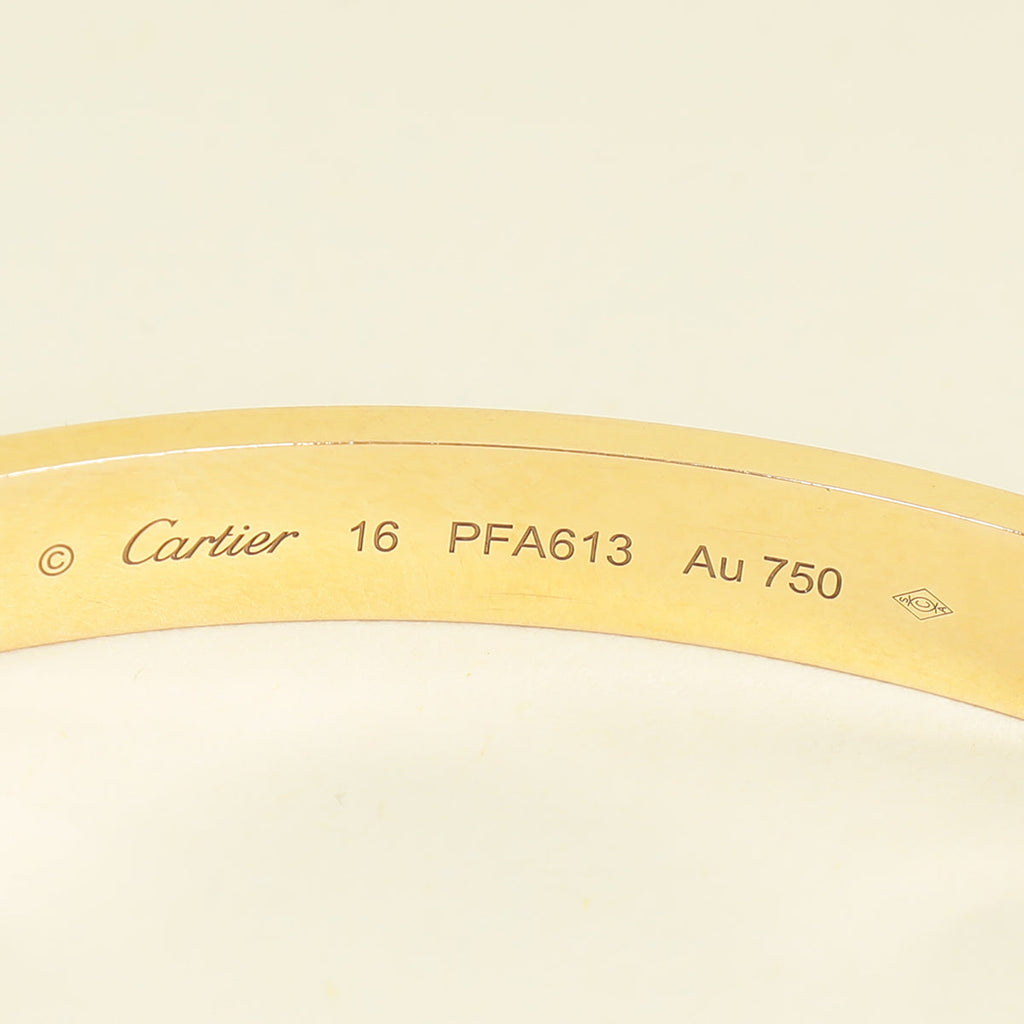 Cartier 18K Rose Gold Love Classic Model Bracelet 16