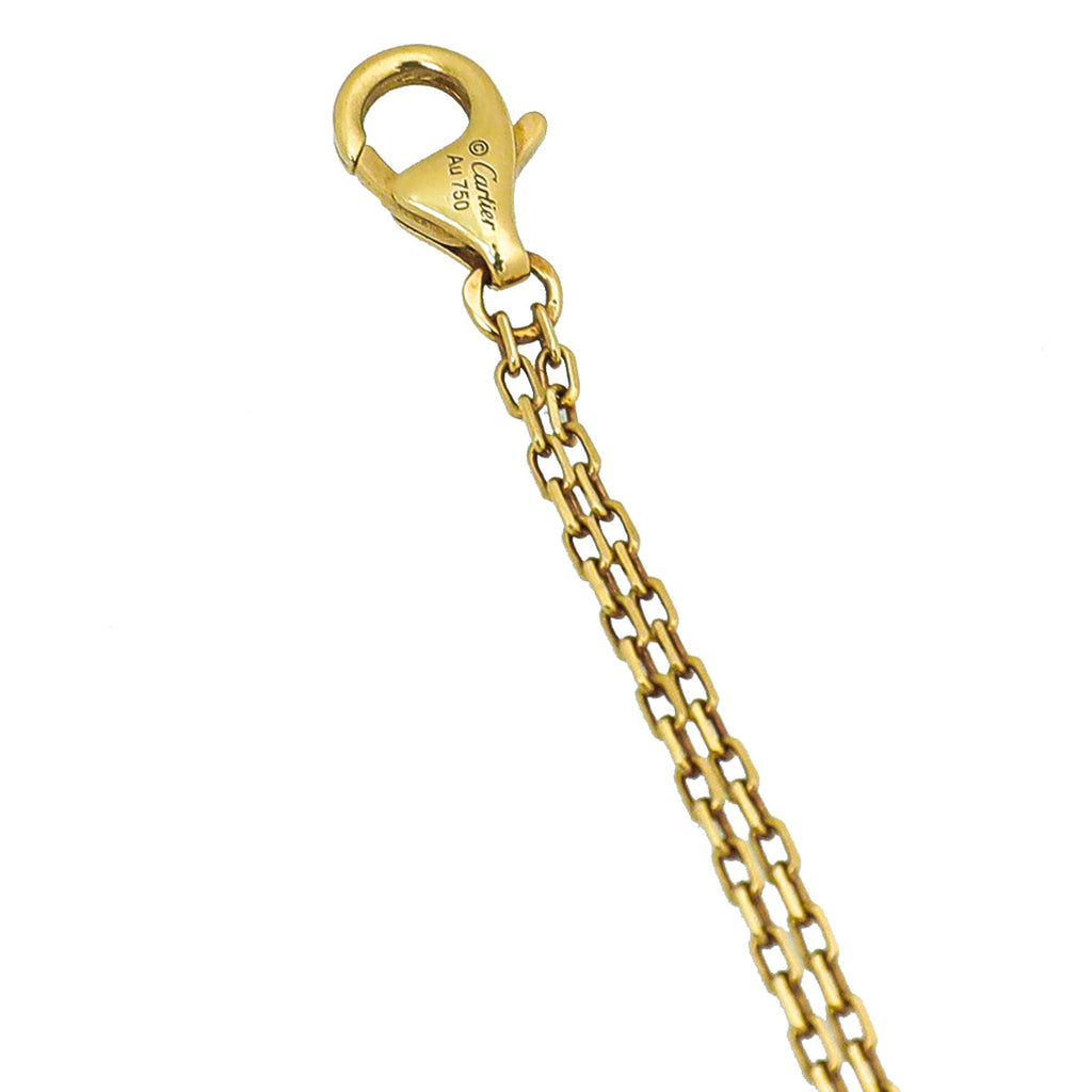 Cartier 18K Yellow Gold 2 Diamond Love Bracelet