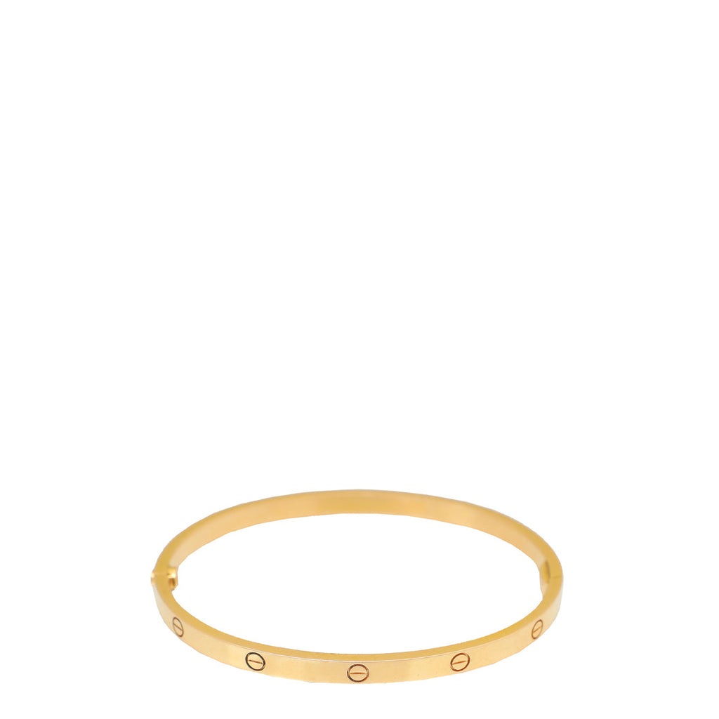 Cartier 18K Rose Gold Love Small Model Bracelet 16