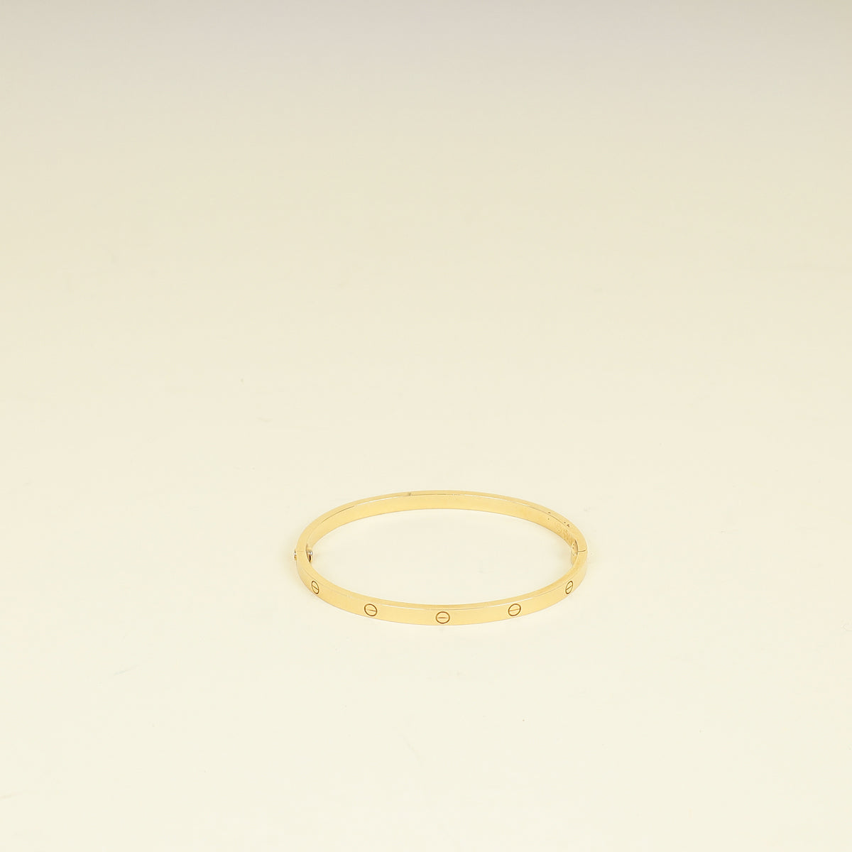 Cartier 18K Yellow Gold Love Small Bracelet 17