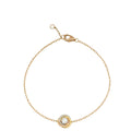 Cartier 18K Trinity 1 Diamond On Chain Bracelet
