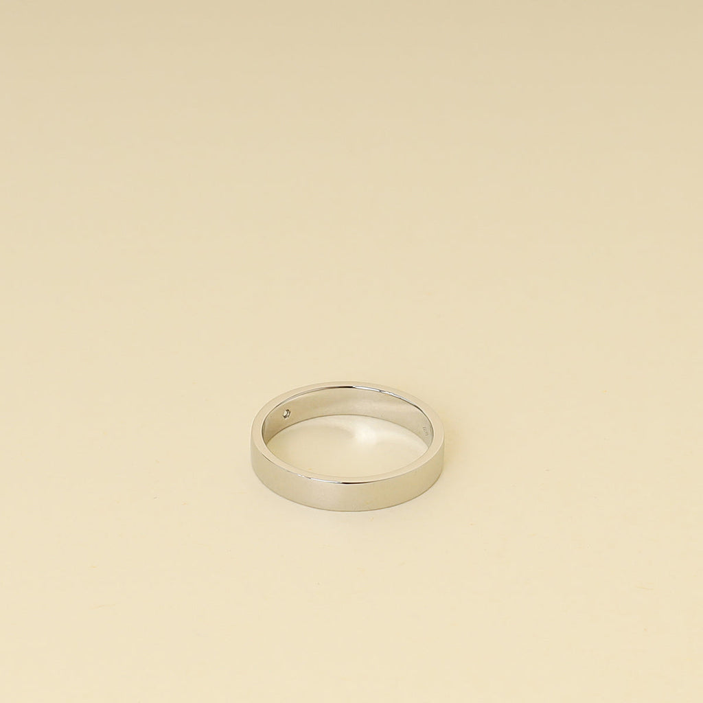 Cartier Platinum Diamond C de Cartier Wedding Band Ring 61