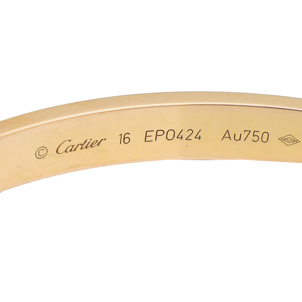 Cartier 18K Pink Gold Love Bracelet 16