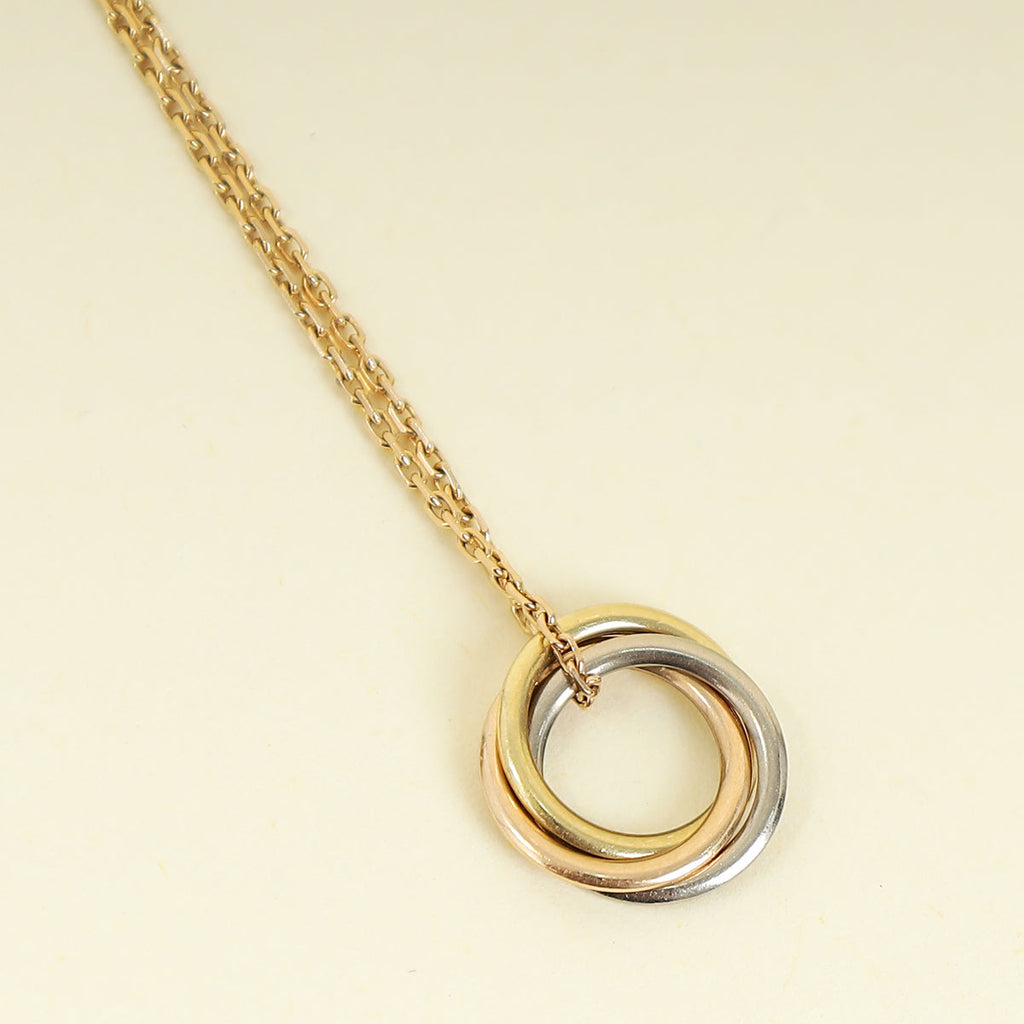 Cartier 18K Trinity Double Chain Bracelet
