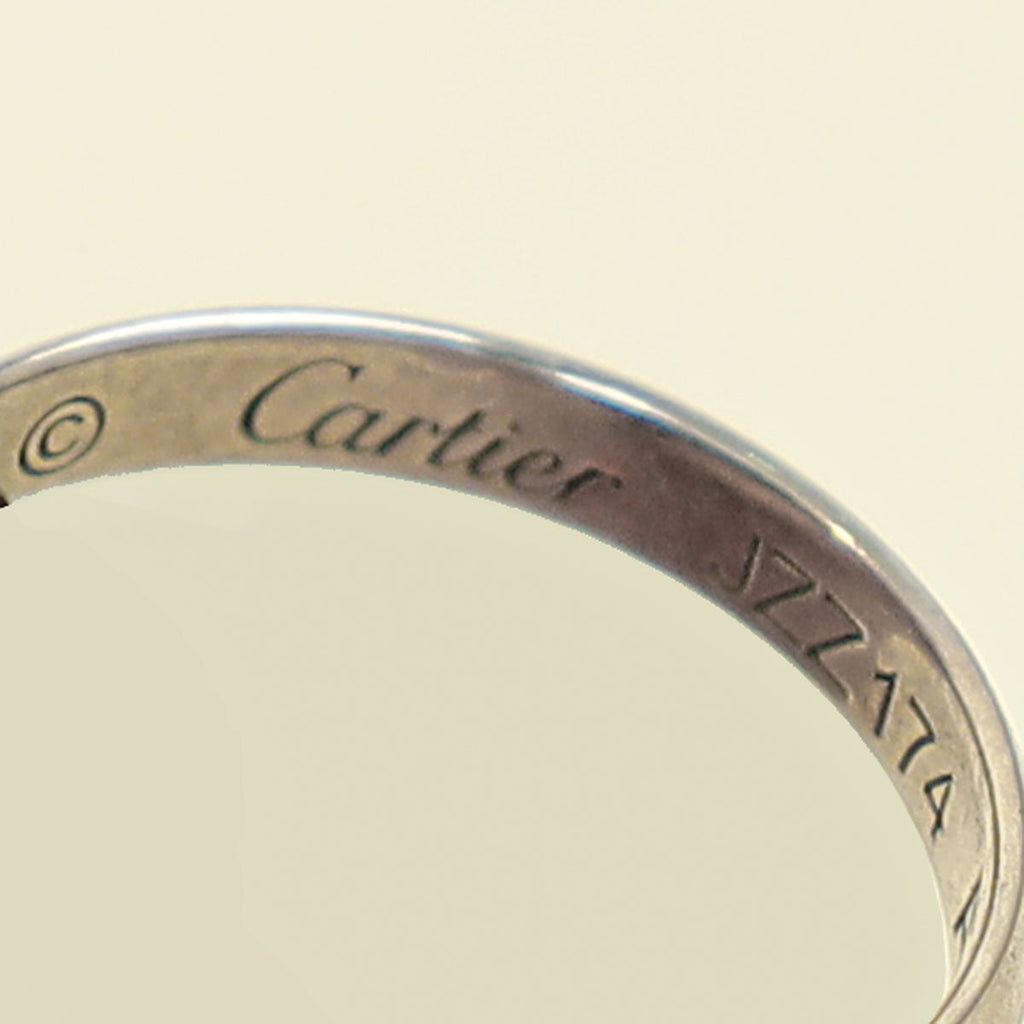 Cartier 18K Trinity White Gold Black Ceramic Cord Bracelet