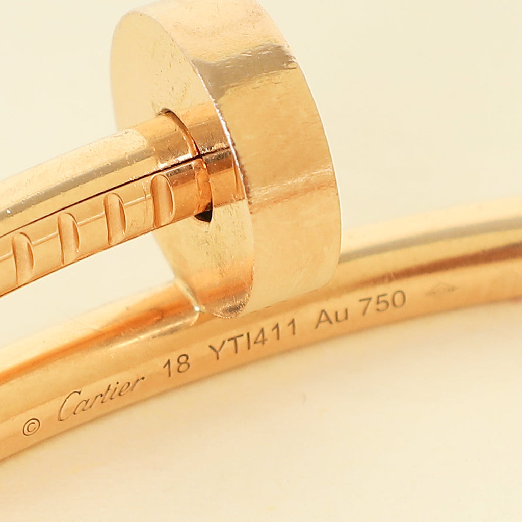 Cartier 18K Rose Gold Juste Un Clou Classic Bracelet 18