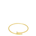 Cartier 18K Yellow Gold Diamond Juste Un Clou Small Model Bracelet 17