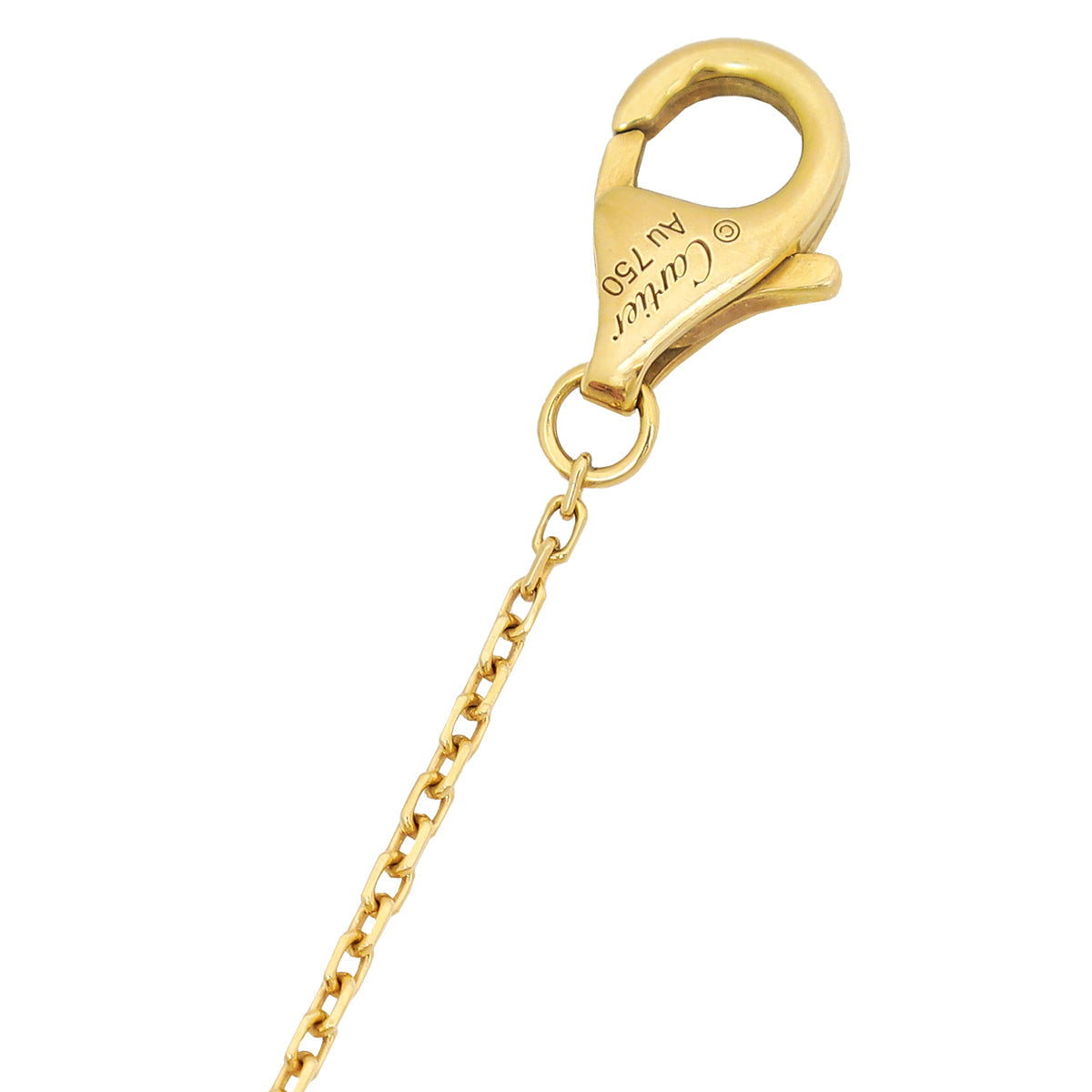 Cartier 18K Yellow Gold MOP Diamond Amulette De Cartier XS Model Bracelet
