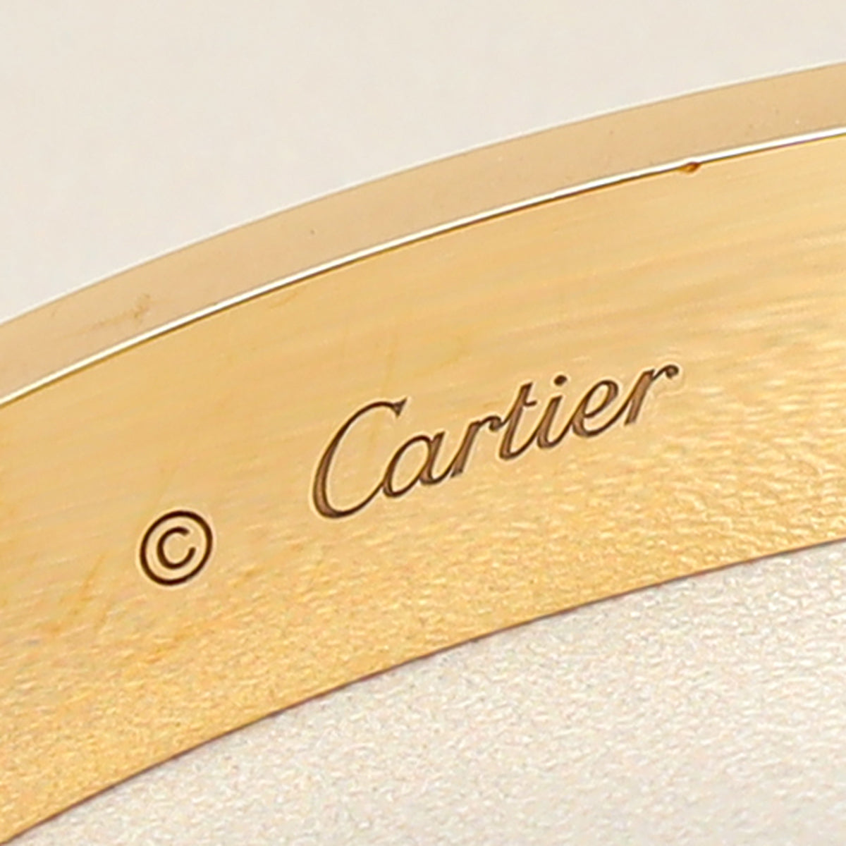 Cartier 18K Yellow Gold 4 Diamond Love Classic Bracelet 16