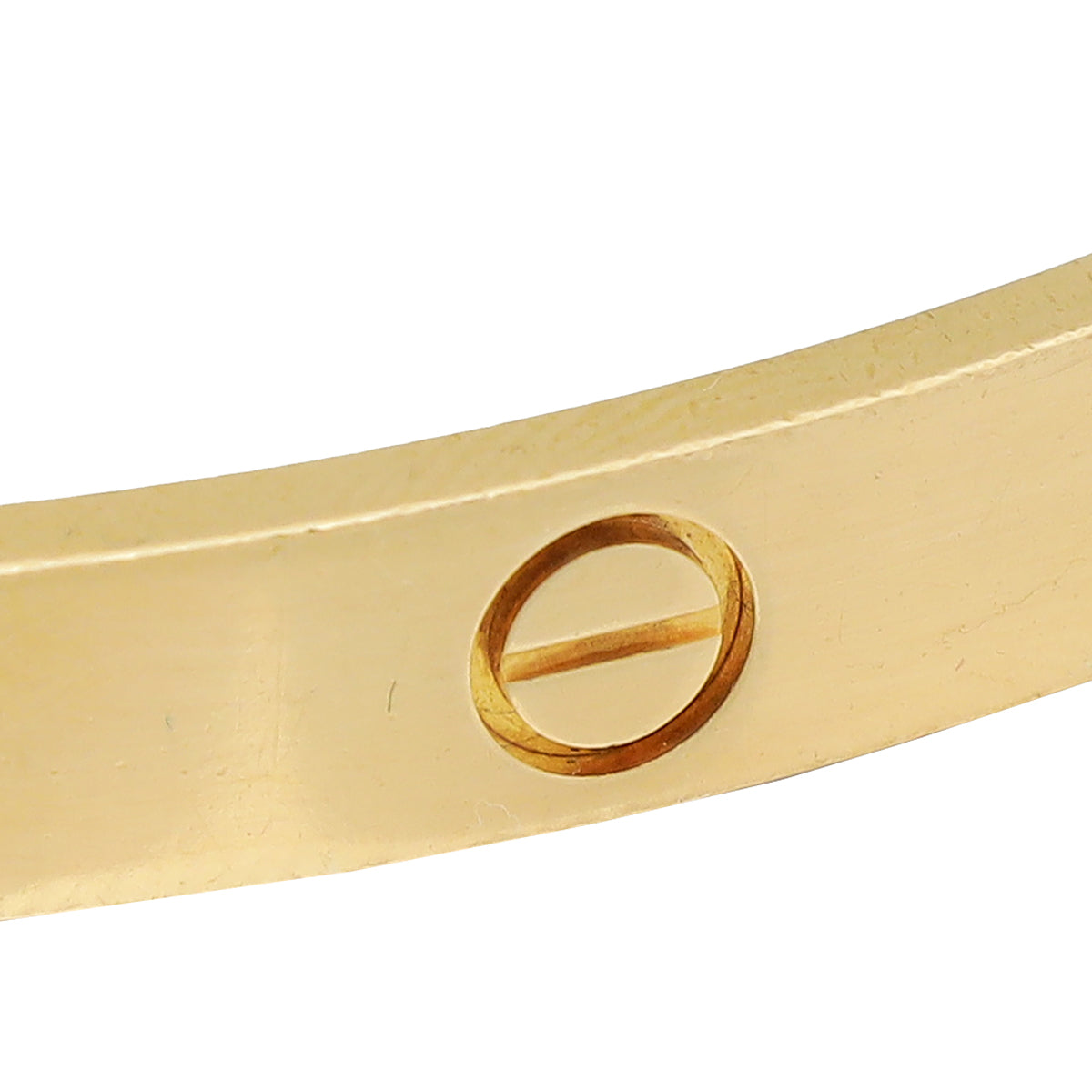 Cartier 18K Yellow Gold Love Cuff Bracelet 18